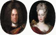 Jan Frans van Douven Johann Wilhelm von Neuburg with his wife Anna Maria Luisa de' Medici Sweden oil painting artist